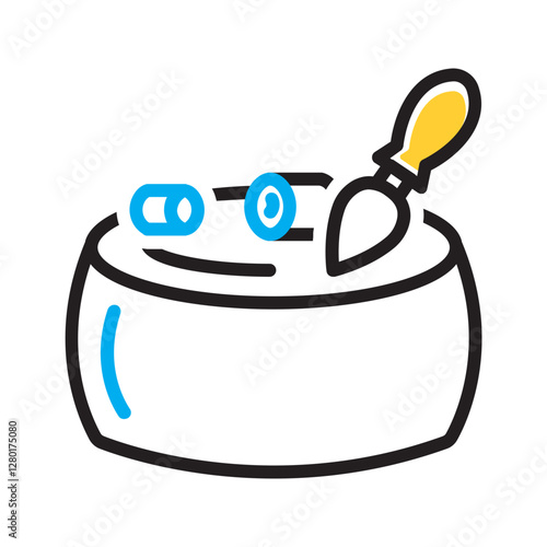  Vector multi color icon for Parmigiano reggiano