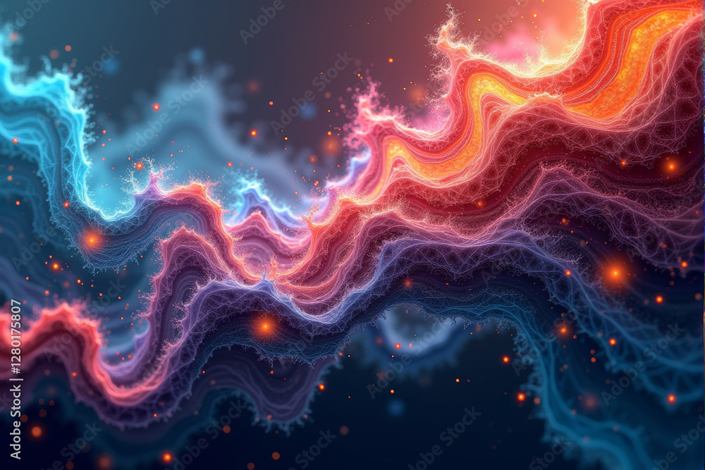 Artificial intelligence theme illustration background Artificial intelligence theme illustration background