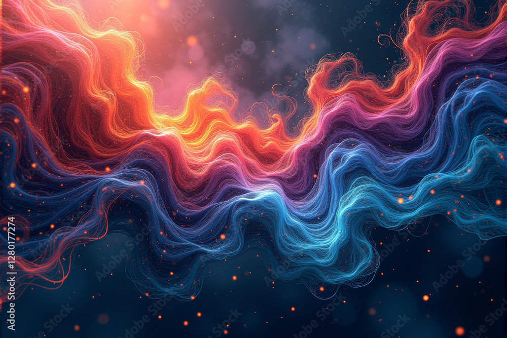 Artificial intelligence theme illustration background Artificial intelligence theme illustration background