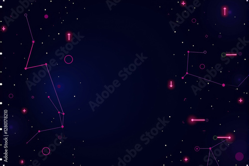 Artificial intelligence theme illustration background