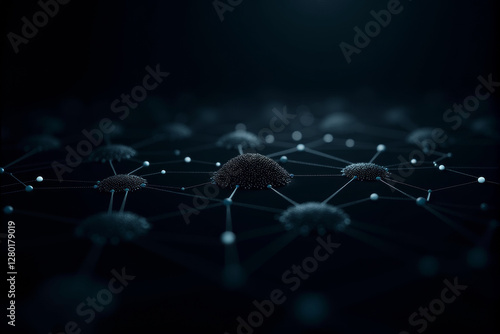 A dynamic AI data stream background with glowing particles, abstract patterns, and futuristic flowing digital elements...