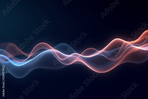 A dynamic AI data stream background with glowing particles, abstract patterns, and futuristic flowing digital elements...