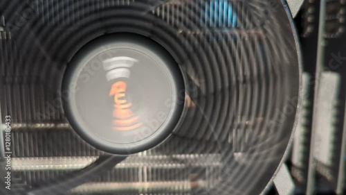close-up of the cooler