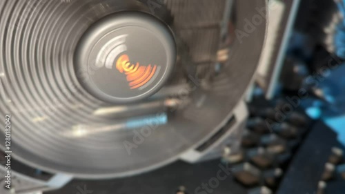 close-up of the cooler