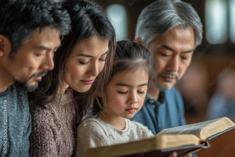 Children's and parent prayed for faith.