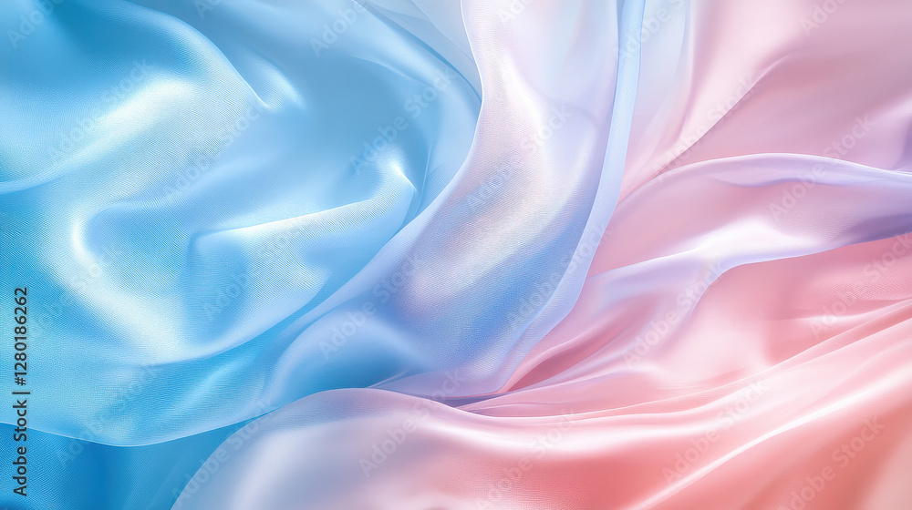 Obraz premium abstract chiffon drapery, fluid and organic movement, elegant folds