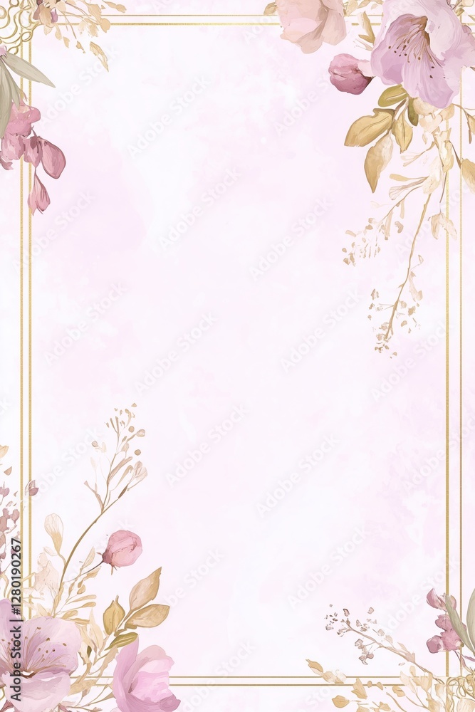 Obraz premium Decorative lace border background poster template