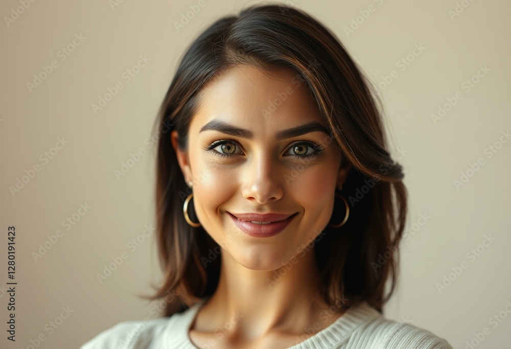 Natural light portrait of a female with thick brows Natural light portrait of a female with thick brows