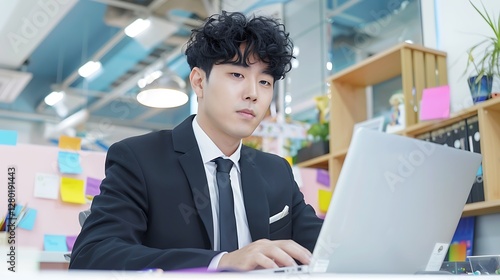 Wallpaper Mural Working Efficiently in a Modern Office Environment with a Professional Attitude Torontodigital.ca