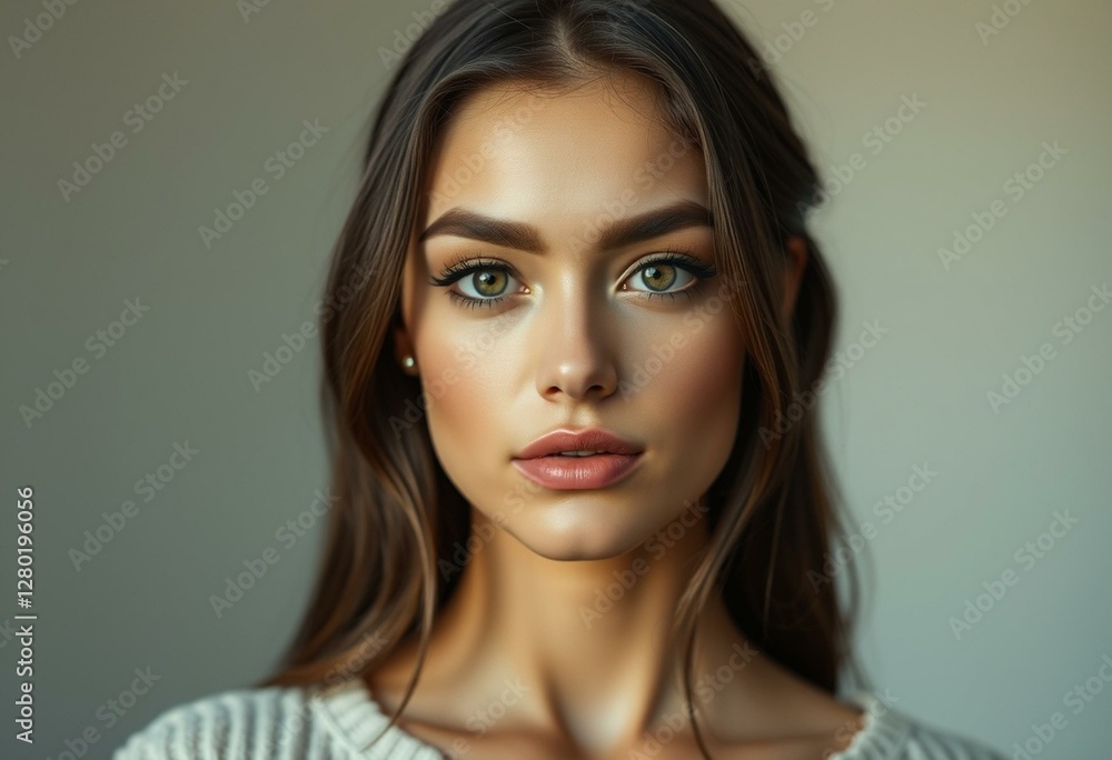 Fototapeta premium Female portrait with natural light