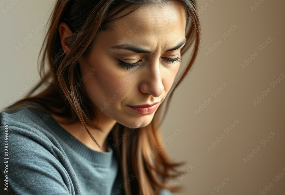 Fototapeta premium Portait of a woman feeling ashamed