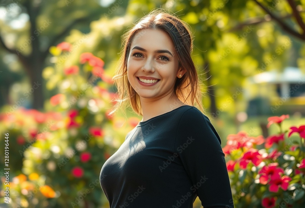 Outdoor portrait of a young woman feeling excited Outdoor portrait of a young woman feeling excited