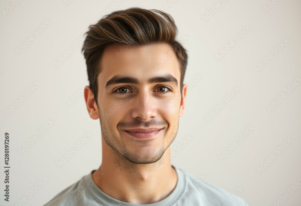 Portrait of a male with thick brows Portrait of a male with thick brows