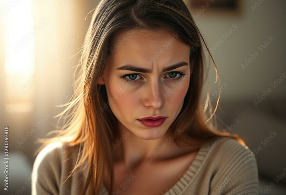 Fototapeta premium Female portrait in soft natural light