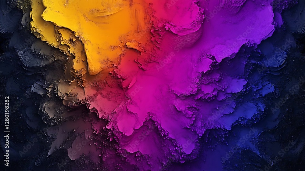 Vibrant Digital Painting: Abstract Color Explosion AI Generated Vibrant Digital Painting: Abstract Color Explosion AI Generated