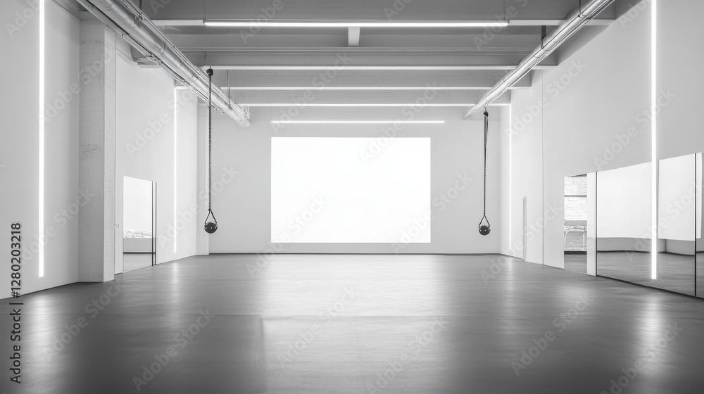 HIIT workout with kettlebell swings and squat pulses in a minimalist gym. Featuring power, endurance, and explosive strength HIIT workout with kettlebell swings and squat pulses in a minimalist gym. Featuring power, endurance, and explosive strength