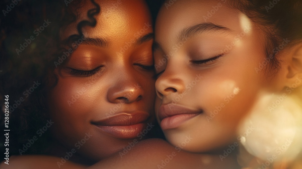 Obraz premium Heartwarming Embrace of Love and Understanding in Soft Light