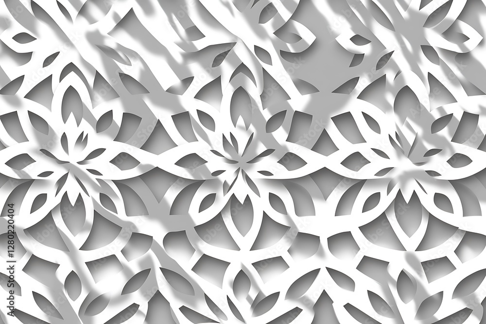 An Intricate Arabesque Shadow Pattern Designed to Enhance Aesthetic Beauty. An Intricate Arabesque Shadow Pattern Designed to Enhance Aesthetic Beauty.