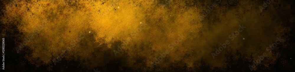 Abstract black yellow distressed banner background , digital art, design element Abstract black yellow distressed banner background , digital art, design element