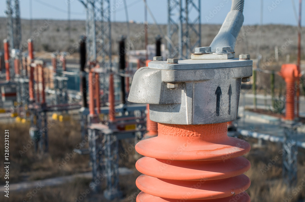 Φωτογραφία High voltage engineering devices for the electrical industry for the production of power transmission and distribution