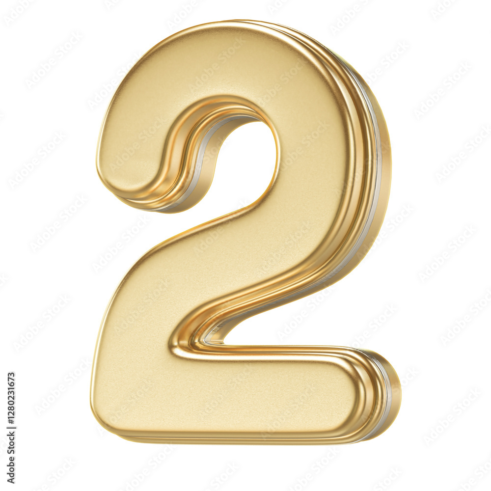 3D Golden Number 2 3D Golden Number 2
