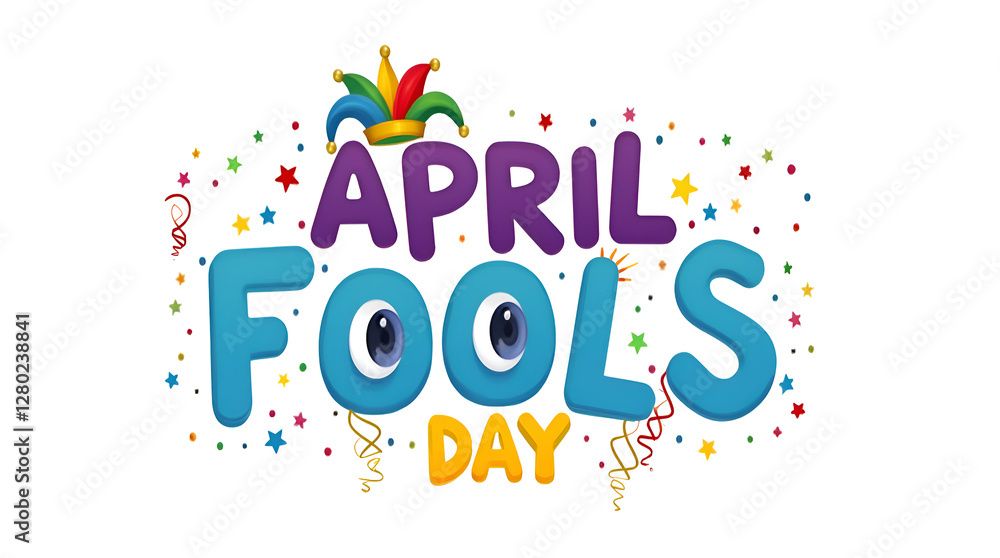 April fools day cute elements, Text, Typography Lettering Calligraphy, Isolate On Transparent Background April fools day cute elements, Text, Typography Lettering Calligraphy, Isolate On Transparent Background