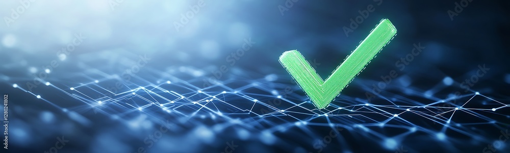 Compliance verification report featuring a bold green design element.