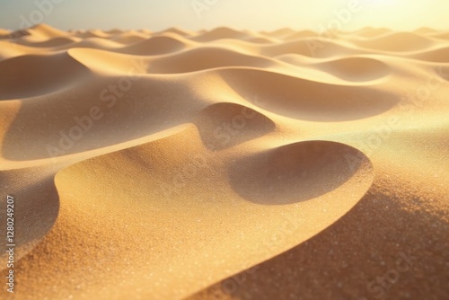 Ethereal, windswept sand forming complex geometric shapes , abstract, rough, photography
