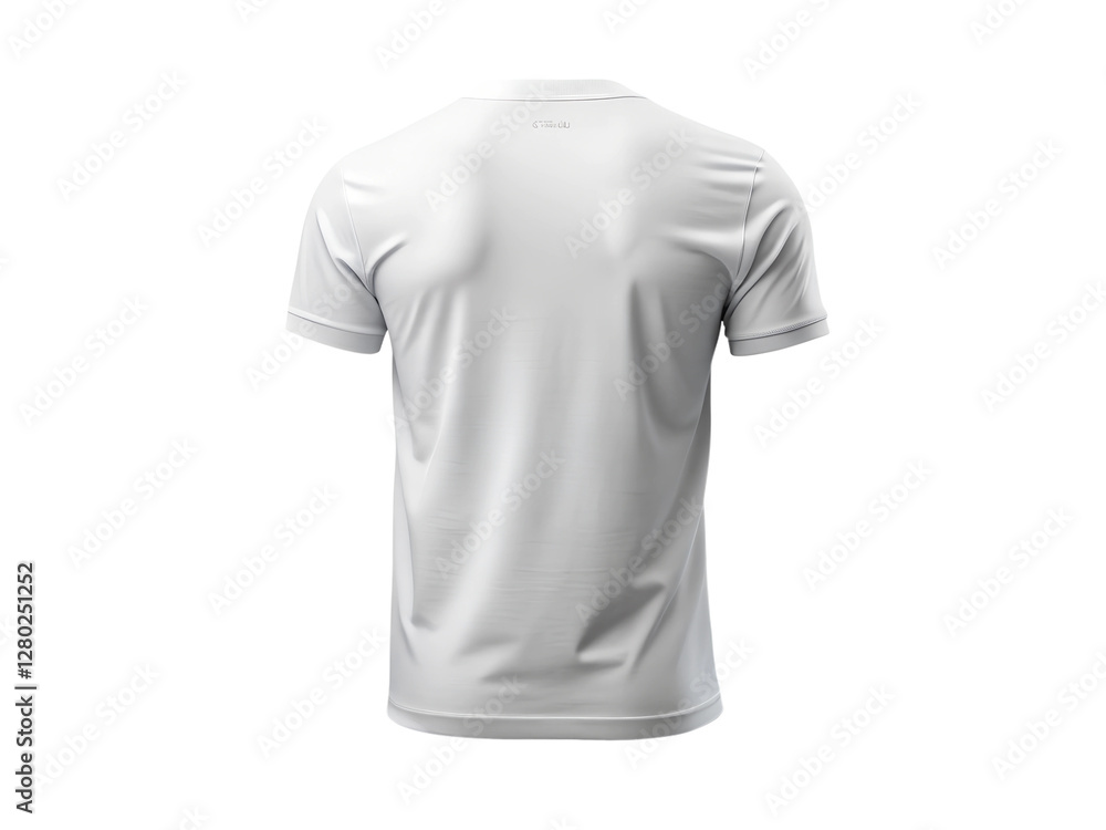 White t-shirt back side isolated on transparent background White t-shirt back side isolated on transparent background