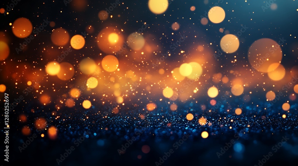 Glowing Bokeh Lights in Abstract Background for Creative Use Glowing Bokeh Lights in Abstract Background for Creative Use