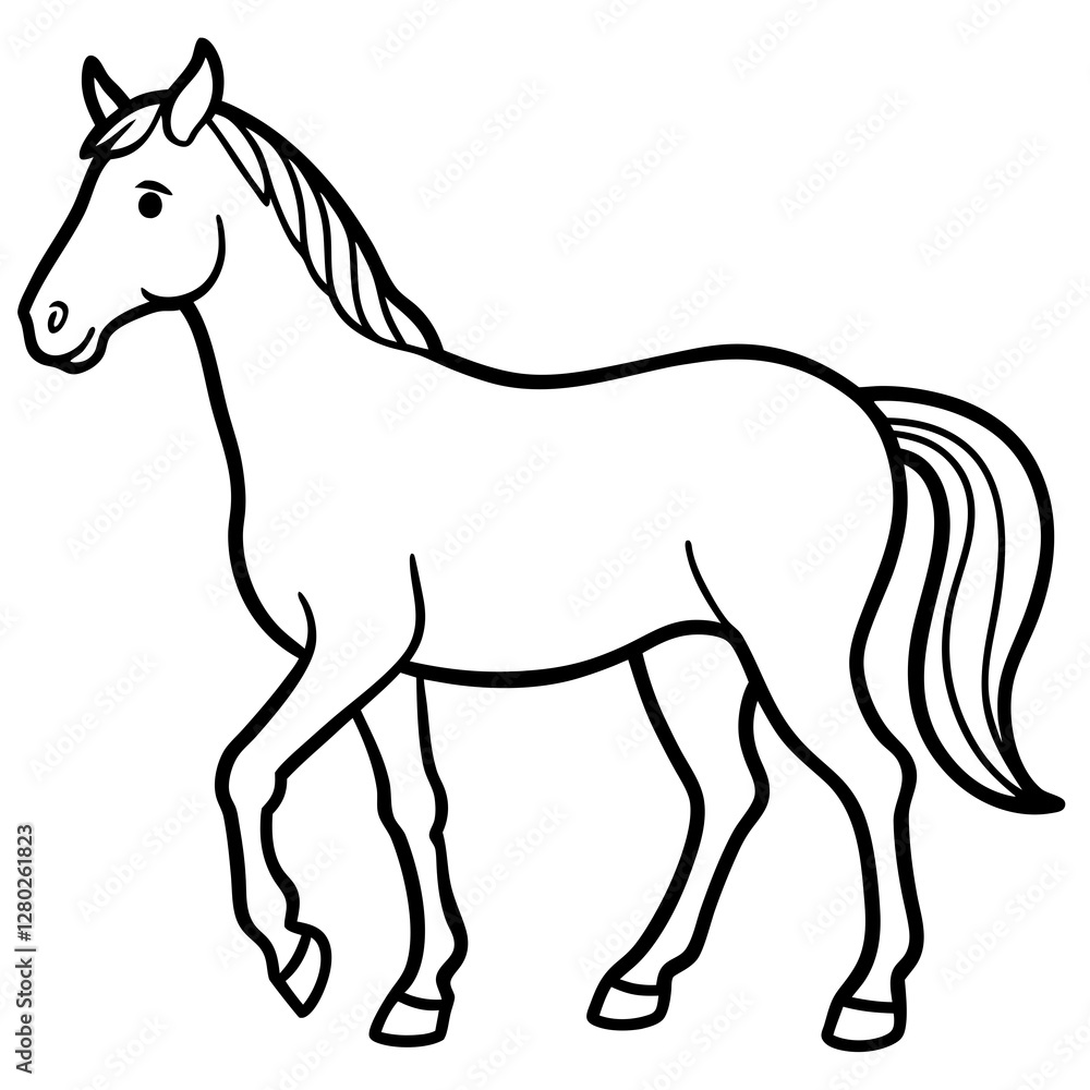 Minimalist Horse Vector Art Minimalist Horse Vector Art