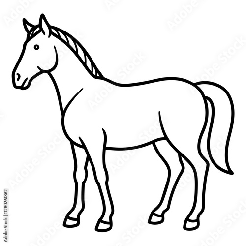 Wallpaper Mural Minimalist Horse Vector Art Torontodigital.ca