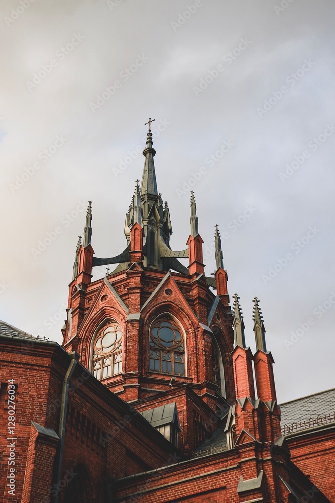 Fototapeta premium The building is a Catholic church 