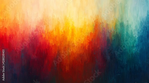 Vibrant abstract artwork digital creation colorful palette art studio dynamic perspective visual harmony