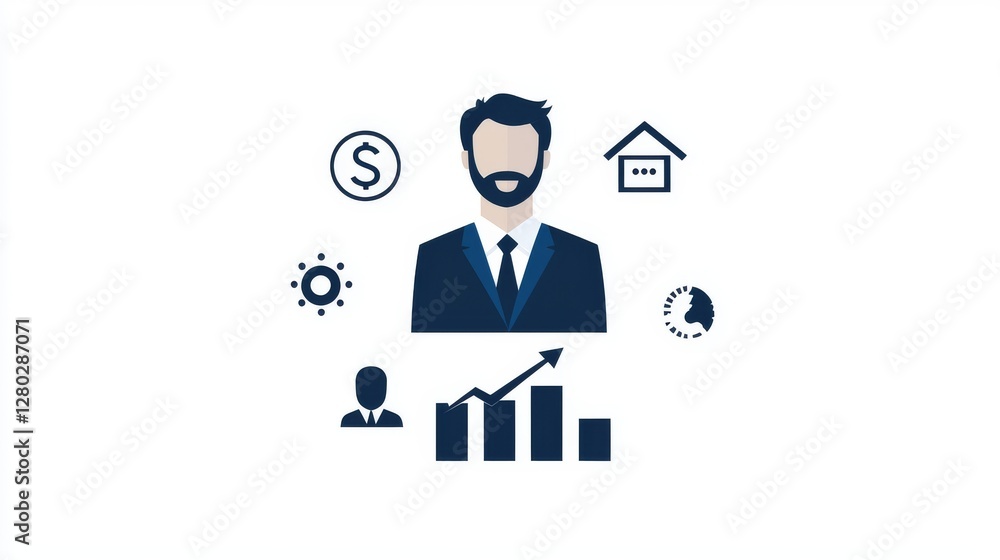 Business growth strategies for professionals office environment infographic concept Business growth strategies for professionals office environment infographic concept