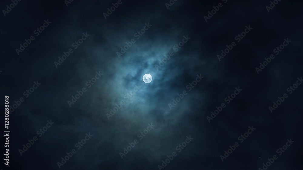 Full Moon Hiding and Appearing Among Fast Moving Dark Clouds. Luminous Full Moon Gliding Behind Swiftly Moving Dark Clouds, Casting Shadows and Creating Atmospheric Drama Across Nighttime Sky Full Moon Hiding and Appearing Among Fast Moving Dark Clouds. Luminous Full Moon Gliding Behind Swiftly Moving Dark Clouds, Casting Shadows and Creating Atmospheric Drama Across Nighttime Sky