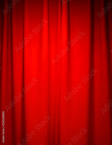 red theater curtain