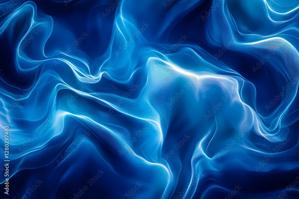 Obraz premium Captivating Neon Wave Abstract Fluid Gradients and Futuristic Elegance