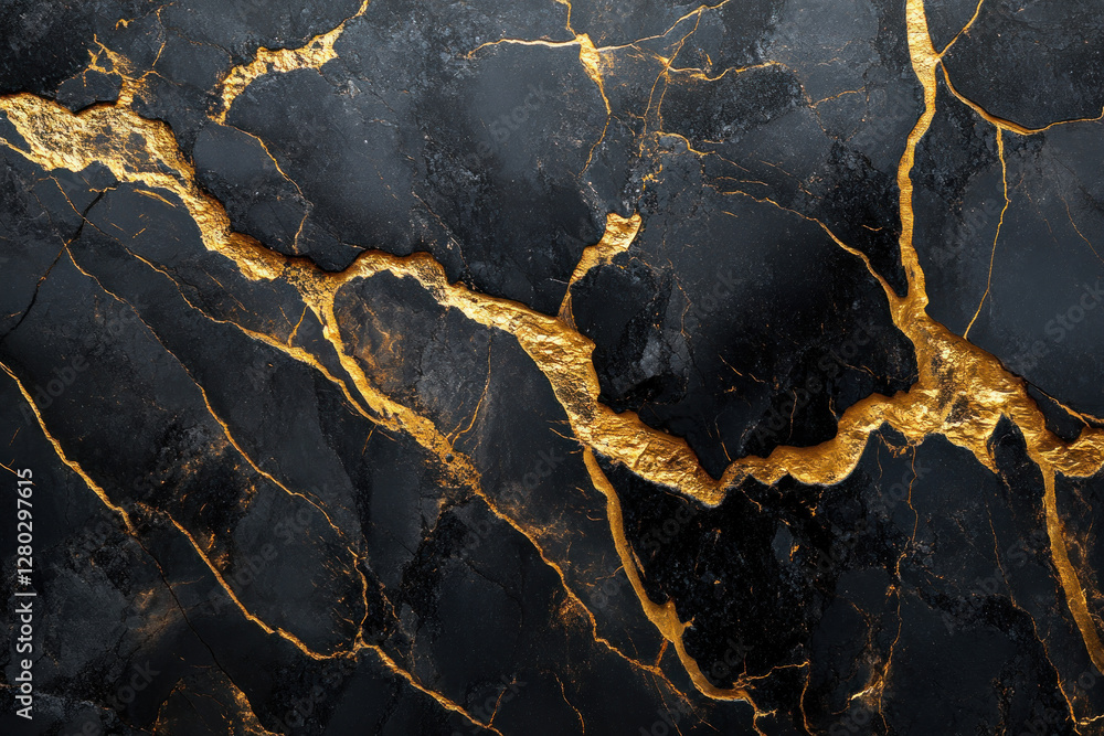 Black and gold marble texture, elegant and luxurious. Black and gold marble texture, elegant and luxurious.