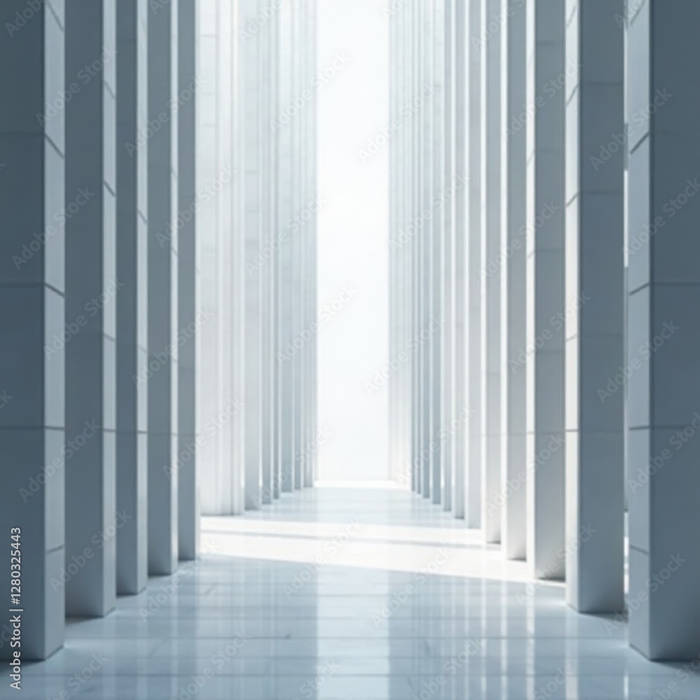 Clean lines,grey & white futuristic architecture backdrop, geometric, technology, poster Clean lines,grey & white futuristic architecture backdrop, geometric, technology, poster