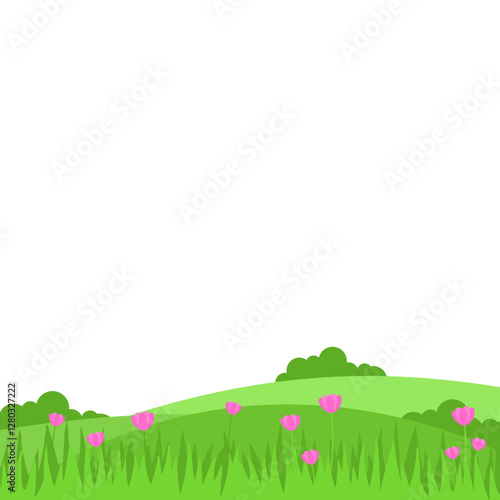 Spring Greenfield Landcape