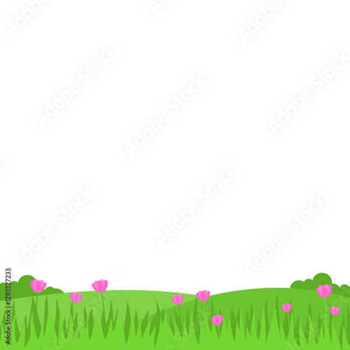 Spring Greenfield Landcape