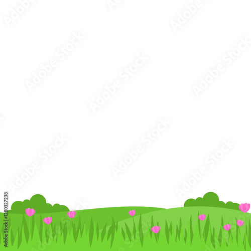 Spring Greenfield Landcape