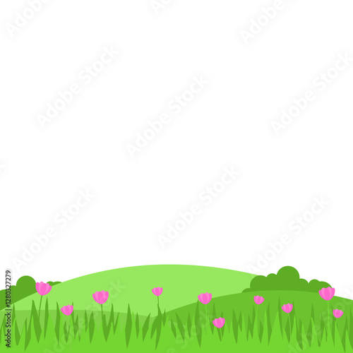 Spring Greenfield Landcape