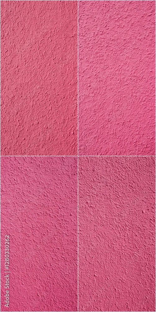 Fototapeta premium A close up of a pink carpet with a pink background. The carpet is a mix of different shades of pink