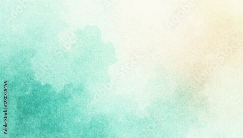 Subtle mint watercolor wash, ethereal texture, dreamy, background, canvas