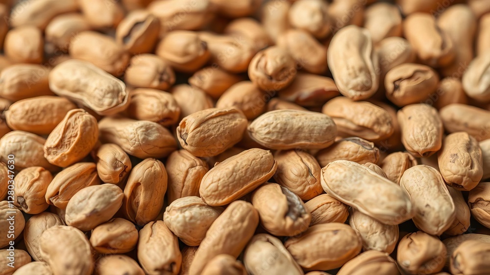 Close-up shot of a textured background filled with peanuts in shells, brown, natural, nuts Close-up shot of a textured background filled with peanuts in shells, brown, natural, nuts