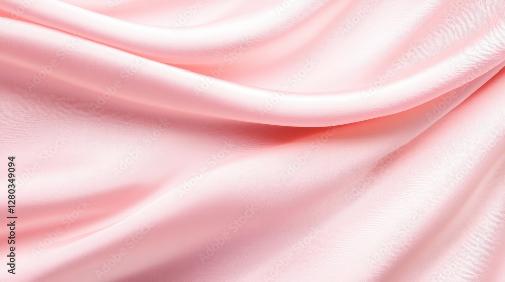 A smooth, pink satin fabric drapes elegantly, showcasing its soft texture and subtle sheen. A smooth, pink satin fabric drapes elegantly, showcasing its soft texture and subtle sheen.