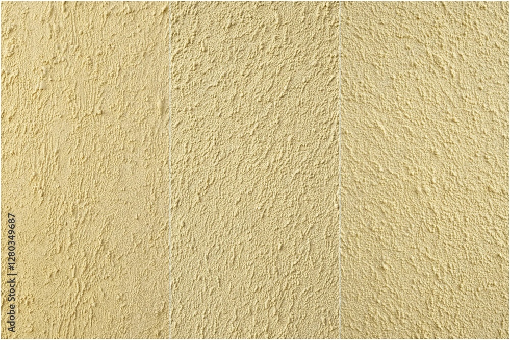 Fototapeta premium A tan wall with a textured surface. The wall is made of a material that has a rough, fuzzy texture