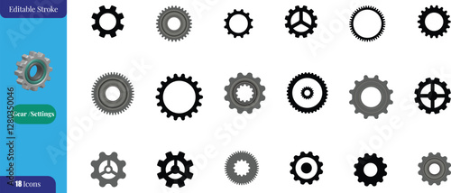 Musical note icon set, Set of melody notes vector.